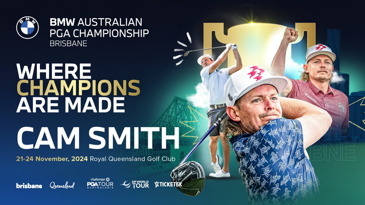 Cam Smith locked in for BMW Australian PGA Championship and Queensland